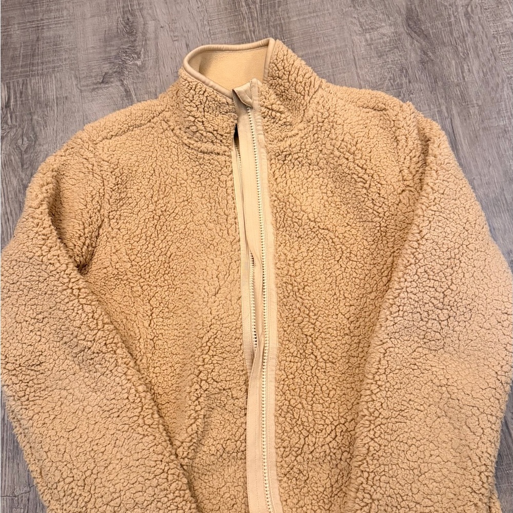 Joe Fresh Active Beige Fleece Jacket